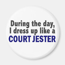 Court Jester During The Day Refrigerator Magnets