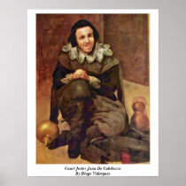 Court Jester Juan De Calabazas By Diego Velazquez Poster