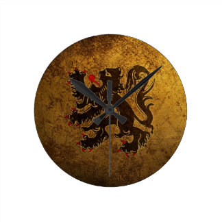 COURT OF ARMS BELGIUM WALLCLOCK