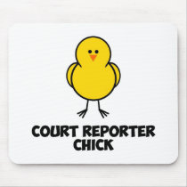 Court Reporter Chick mousepads