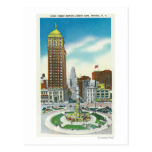 Court Street View of Liberty Bank Bldg Post Cards