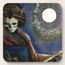 Courtesan and Samisen cork coasters