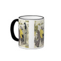 Kurtisane an der Promenade, Gokyo, 1780 Tasse tassen