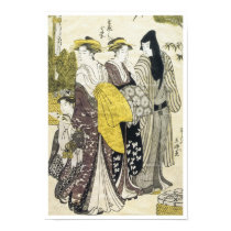 Courtesan on Promenade, Gokyo, 1780s posters