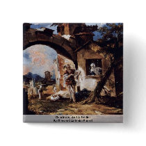 CourtesanAnd A SoldierBy Giovanni Antonio Guardi Pinback Button