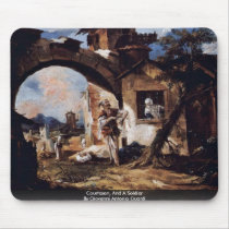 CourtesanAnd A SoldierBy Giovanni Antonio Guardi Mousepad