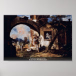 CourtesanAnd A SoldierBy Giovanni Antonio Guardi Print