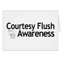 Courtesy Flush Awareness cards by worldsfair Courtesy Flush Awareness cards