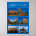 Courthouse Butte Collage Posters