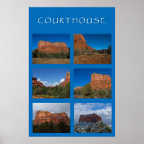 Courthouse Butte Collage Posters
