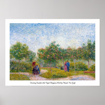 Courting Couples in the Voyer d'Argenson Park Gogh Print