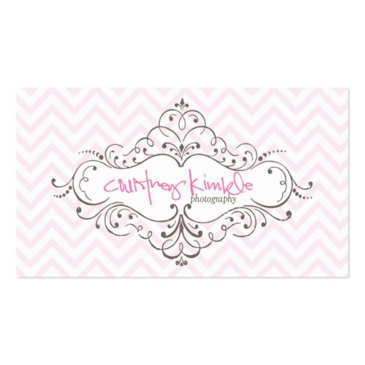 Courtney Kimble Photography Business Card Template (front side)