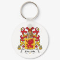 Courtois Family Crest keychains