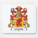 Courtois Family Crest mousepads
