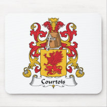 Courtois Family Crest mousepads