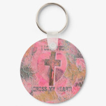 COURT'S CROSS HEART keychains by hadleymonster COURT'S CROSS HEART keychains
