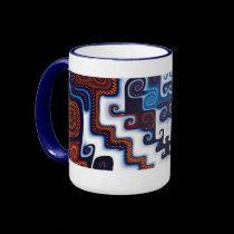 Courtyard in Snow mugs