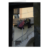 Courtyard laundry cards