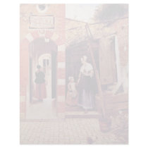 Courtyard Of A House In Delft By Hooch Pieter De ( Custom Letterhead