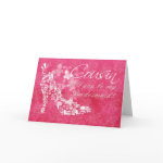 Cousin Bridesmaid, will you be my Bridesmaid Greeting Card