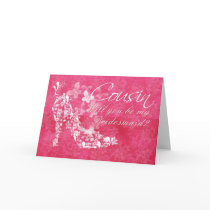 Cousin Bridesmaid, will you be my  Bridesmaid Greeting Card