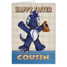 Cousin Easter Card - Denim Dragon Chocolate