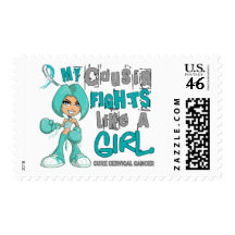 Cousin Fights Like Girl Cervical Cancer 42.9.png Stamps