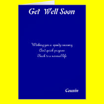 Cousin get well soon cards cards