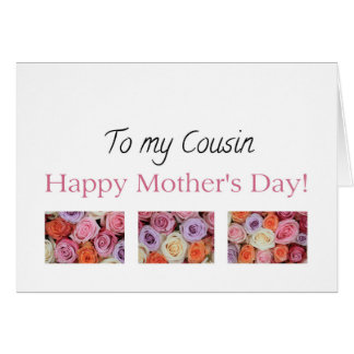 Happy Mothers Day To Cousin Cards, Happy Mothers Day To Cousin Card