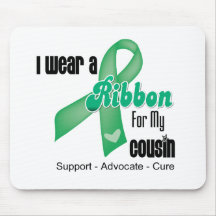 Cousin - Liver Cancer Ribbon Mousepads