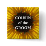 Cousin Of The Groom Pinback Button