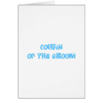 Cousin of the Groom Card