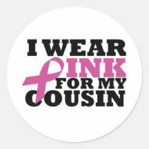 cousin round sticker