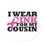 cousin round sticker