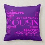 Cousins Birthday Parties & Christmas : Qualities Pillow