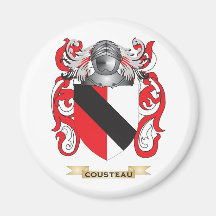 Cousteau Coat of Arms Magnets