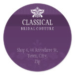 COUTURE ADDRESS LABEL :: classy flourish 12 Stickers