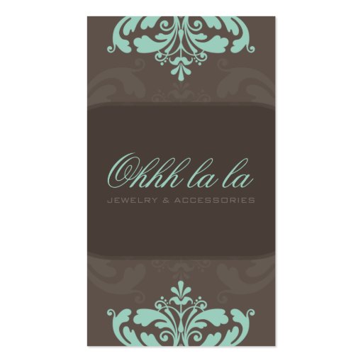 COUTURE BUSINESS CARD :: couture flourish 2AP (front side)