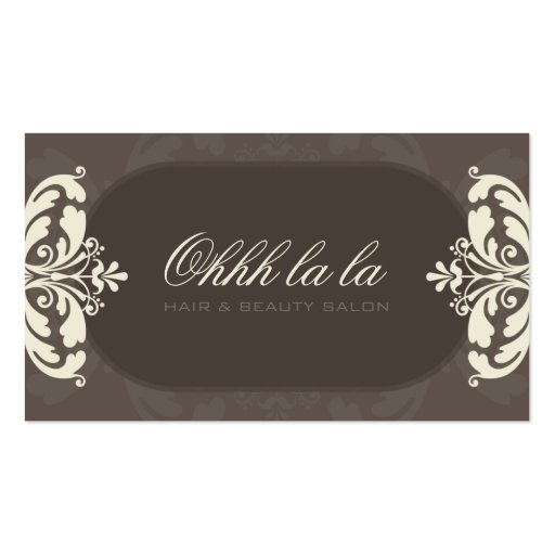 COUTURE BUSINESS CARD :: couture flourish 3L (front side)