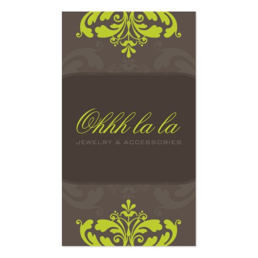 COUTURE BUSINESS CARD :: couture flourish 4AP (front side)