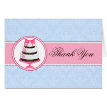 Couture Cake Thank You Cards cards