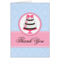 Couture Cake Thank You Cards cards