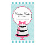 Couture Cakes Bakery Aqua Business Cards