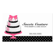 Couture Cakes Bakery Custom Business Cards