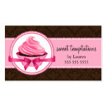 Couture Cupcake Bakery Business Cards