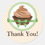 Couture Cupcake Bakery Thank You Sticker