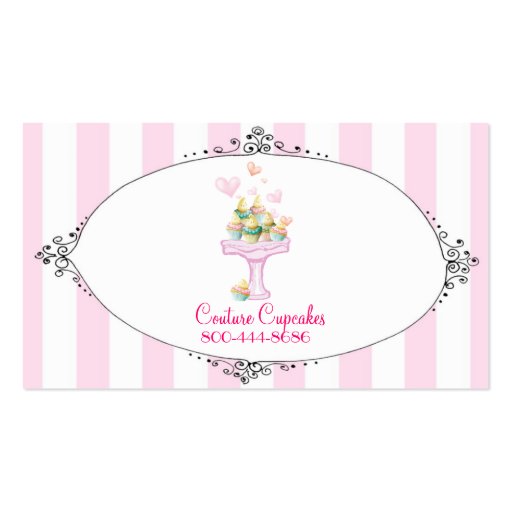 Couture Cupcakes Business Card (back side)