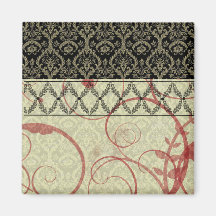 Couture Design I Damask Magnet