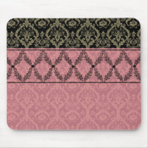 Couture Design II Pink & Black Mouse Pad