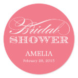 Couture Elegance Bridal Shower Sticker stickers